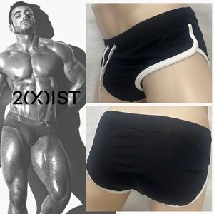 2xist Swimsuit Large Gently worn 84% nylon/16% spandex External drawstring Lined